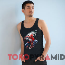 Philadelphia Eagles Spiderman Logo T-shirt 4 Philadelphia Eagles Spiderman Logo T shirt Black TankTop