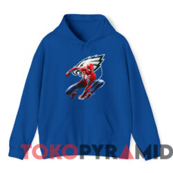 Philadelphia Eagles Spiderman Logo T-shirt 2 Philadelphia Eagles Spiderman Logo T shirt Blue Hoodie