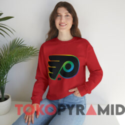 Philadelphia Flyers Rainbow Pride Logo T-Shirt 2 Philadelphia Flyers Rainbow Pride Logo T shirt Red Sweatshirt