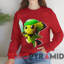Pikachu Link The Legend of Zelda T-shirt 2 Pikachu Link The Legend Of Zelda T shirt Red Sweatshirt