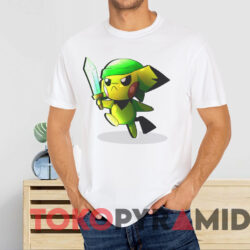 Pikachu Link The Legend Of Zelda T shirt White T shirt