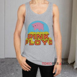 Pink Floyd Animals Flying Pig Shirt 2 Pink Floyd Animals Flying Pig Grey Tank Top