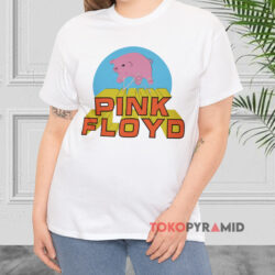 Pink Floyd Animals Flying Pig White T shirt