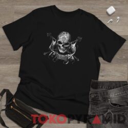 Pirate Skull Blood Graphic Flat T shirt
