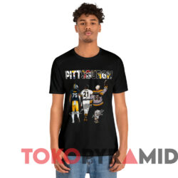 Pittsburgh Sports Teams Greene Clemente Mario Lemieux T shirt Black T shirt