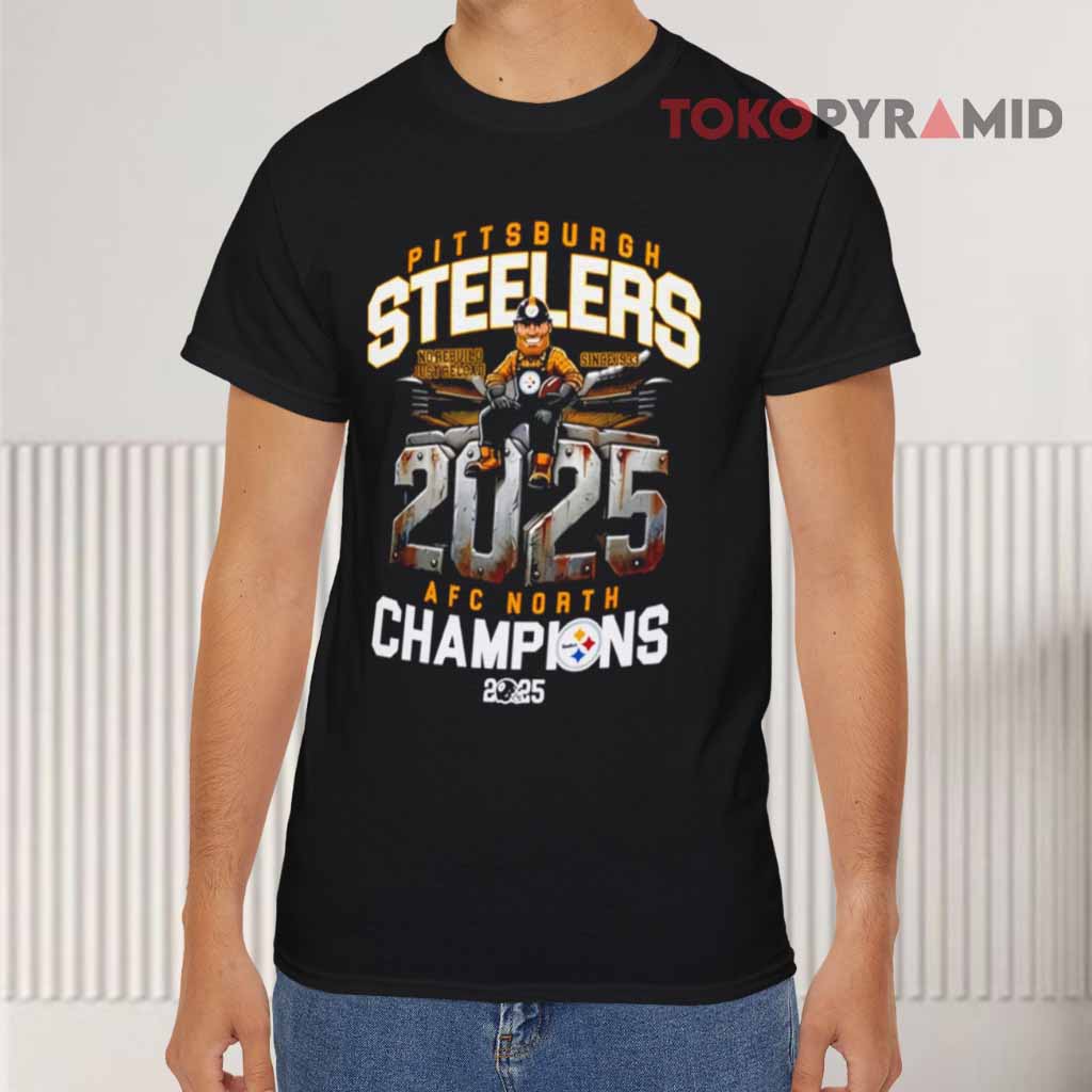 Pittsburgh Steelers Afc North Champions 2025 Black T shirt Pittsburgh Steelers Afc North Champions 2025 Black T shirt