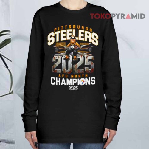 Pittsburgh Steelers Afc North Champions 2025 Long sleeved Pittsburgh Steelers Afc North Champions 2025 Long sleeved