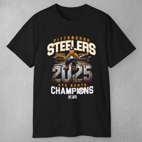 Pittsburgh Steelers Afc North Champions 2025 T shirt Pittsburgh Steelers Afc North Champions 2025 T shirt