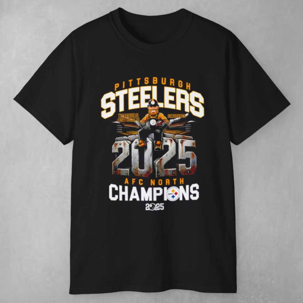 Pittsburgh Steelers Afc North Champions 2025 T shirt Pittsburgh Steelers Afc North Champions 2025 T shirt