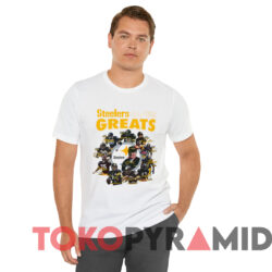 Pittsburgh Steelers All Time Greats Signatures T shirt White T shirt