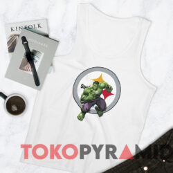 Pittsburgh Steelers Hulk Marvel's Avengers T-shirt 4 Pittsburgh Steelers Hulk Marvel's Avengers T shirt White TankTop