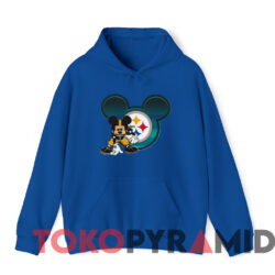 Pittsburgh Steelers Mickey Mouse NFL T-Shirt 3 Pittsburgh Steelers Mickey Mouse Nfl T shirt Blue Hoodie