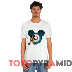 Pittsburgh Steelers Mickey Mouse Nfl T shirt White T shirt