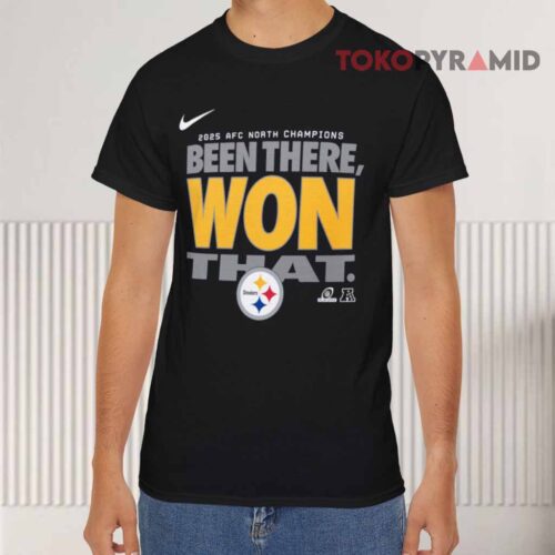 Pittsburgh Steelers Nike 2025 Afc North Champions Been There Won That Black T shirt