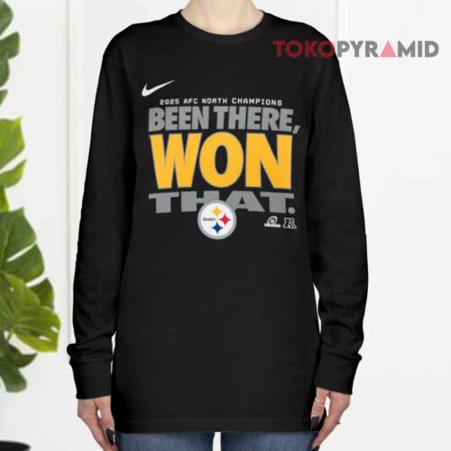 Pittsburgh Steelers Nike 2025 Afc North Champions Been There Won That Long sleeved