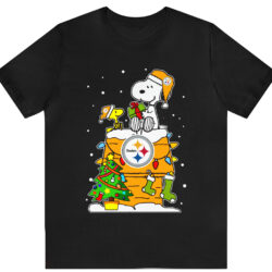 Pittsburgh Steelers Snoopy Christmas T-shirt 5 Pittsburgh Steelers Snoopy Christmas T shirt