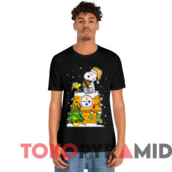 Pittsburgh Steelers Snoopy Christmas T-shirt 1 Pittsburgh Steelers Snoopy Christmas T shirt Black T shirt