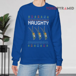Plankton Christmas Naughty Blue Sweatshirt