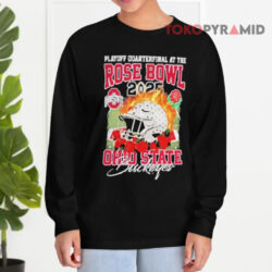 Playoff Quarterfinal At The Rose Bowl 2025 Ohio State Buckeyes Helmet Shirt 4 Playoff Quarterfinal At The Rose Bowl 2025 Ohio State Buckeyes Helmet Long sleeved