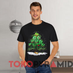 Pokemon Bulbasaur Christmas Tree T shirt Black T shirt