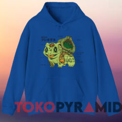 Pokemon Bulbasaur Dissection Shirt 3 Pokemon Bulbasaur Dissection Shirt Blue Hoodie