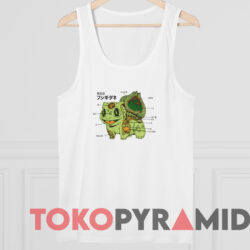 Pokemon Bulbasaur Dissection Shirt 4 Pokemon Bulbasaur Dissection Shirt White TankTop