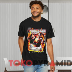 Pokemon Charizard Fire Flying Dragon T shirt Black T shirt