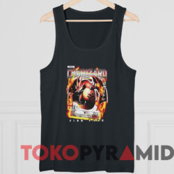 Pokemon Charizard Fire Flying Dragon T-shirt 4 Pokemon Charizard Fire Flying Dragon T shirt Black TankTop
