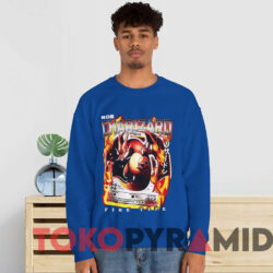 Pokemon Charizard Fire Flying Dragon T-shirt 2 Pokemon Charizard Fire Flying Dragon T shirt Blue Sweatshirt