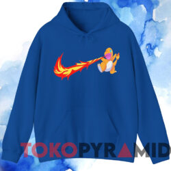 Pokemon Charmander Fire T-shirt 3 Pokemon Charmander Fire T shirt Blue Hoodie