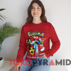 Pokemon Dogemon Gotta Fetch 'Em All T-shirt 2 Pokemon Dogemon Gotta Fetch 'em All T shirt Red Sweatshirt