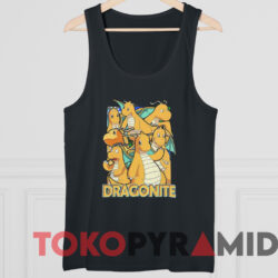 Pokemon Dragonite T-shirt 4 Pokemon Dragonite T shirt Black TankTop