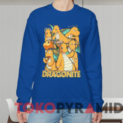 Pokemon Dragonite T-shirt 2 Pokemon Dragonite T shirt Blue Sweatshirt