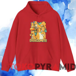 Pokemon Dragonite T-shirt 3 Pokemon Dragonite T shirt Red Hoodie