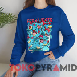 Pokemon Feraligatr T-shirt 2 Pokemon Feraligatr T shirt Blue Sweatshirt