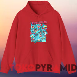 Pokemon Feraligatr T-shirt 3 Pokemon Feraligatr T shirt Red Hoodie