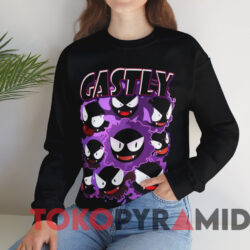 Pokemon Gastly T-Shirt 2 Pokemon Gastly T shirt Black Sweatshirt