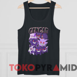 Pokemon Gengar Custom T-Shirt 4 Pokemon Gengar Custom T shirt Black TankTop