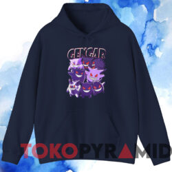 Pokemon Gengar Custom T-Shirt 3 Pokemon Gengar Custom T shirt Navy Hoodie