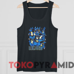 Pokemon Lucario T-shirt 4 Pokemon Lucario T shirt Black TankTop