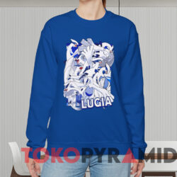 Pokemon Lugia T-shirt 2 Pokemon Lugia T shirt Blue Sweatshirt