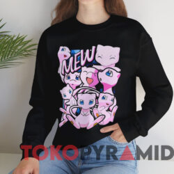 Pokemon Mew T-Shirt 2 Pokemon Mew T shirt Black Sweatshirt