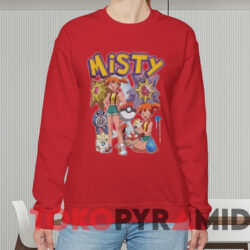 Pokemon Misty T-shirt 2 Pokemon Misty T shirt Red Sweatshirt