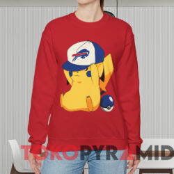 Pokemon Pikachu Buffalo Bills T-shirt 2 Pokemon Pikachu Buffalo Bills T shirt Red Sweatshirt