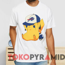 Pokemon Pikachu Buffalo Bills T shirt White T shirt