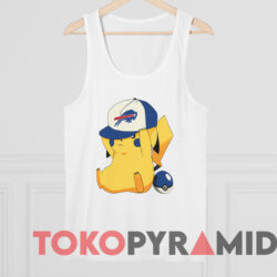 Pokemon Pikachu Buffalo Bills T-shirt 4 Pokemon Pikachu Buffalo Bills T shirt White TankTop