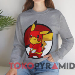 Pokemon Pikachu The Flash Shirt 2 Pokemon Pikachu The Flash Shirt Grey Sweatshirt