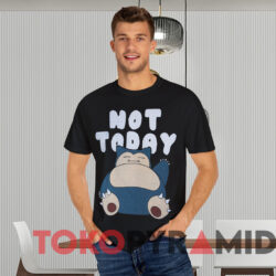 Pokemon Snorlax Not Today T shirt Black T shirt
