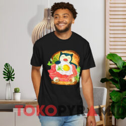 Pokemon Snorlax T shirt Black T shirt