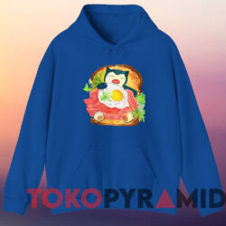 Pokemon Snorlax T shirt Blue Hoodie